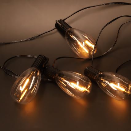 Brilagi - LED Venkovní  girlanda 10xLED/3xAA 3,2m IP44 teplá bílá