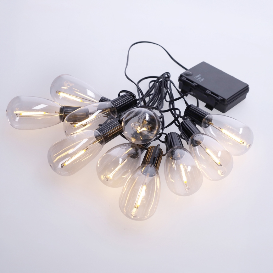 Brilagi - LED Venkovní  girlanda 10xLED/3xAA 3,2m IP44 teplá bílá
