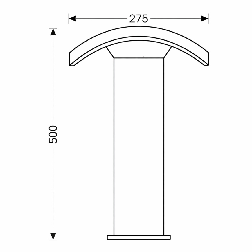 Brilagi - LED Venkovní lampa ARCELO LED/9W/230V 50 cm IP54