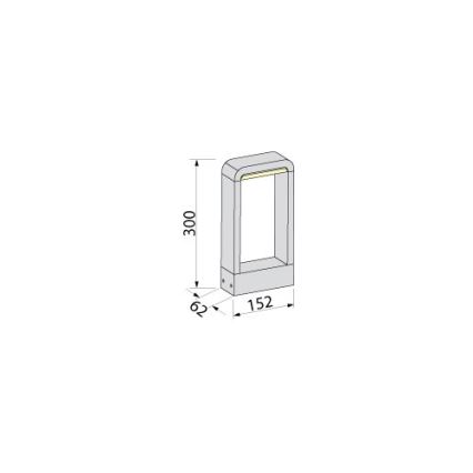 BRILAGI - LED Venkovní lampa BARI LED/10W/230V 4000K IP65 30 cm antracit