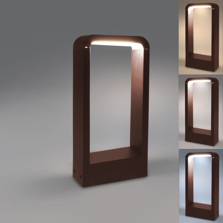 Brilagi - LED Venkovní lampa BARI LED/7W/230V 3000/4000/6000K hnědá IP54 30 cm