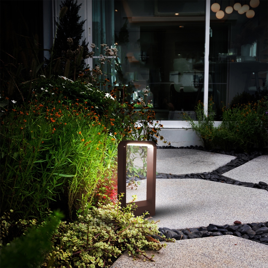 Brilagi - LED Venkovní lampa BARI LED/7W/230V 3000/4000/6000K hnědá IP54 30 cm