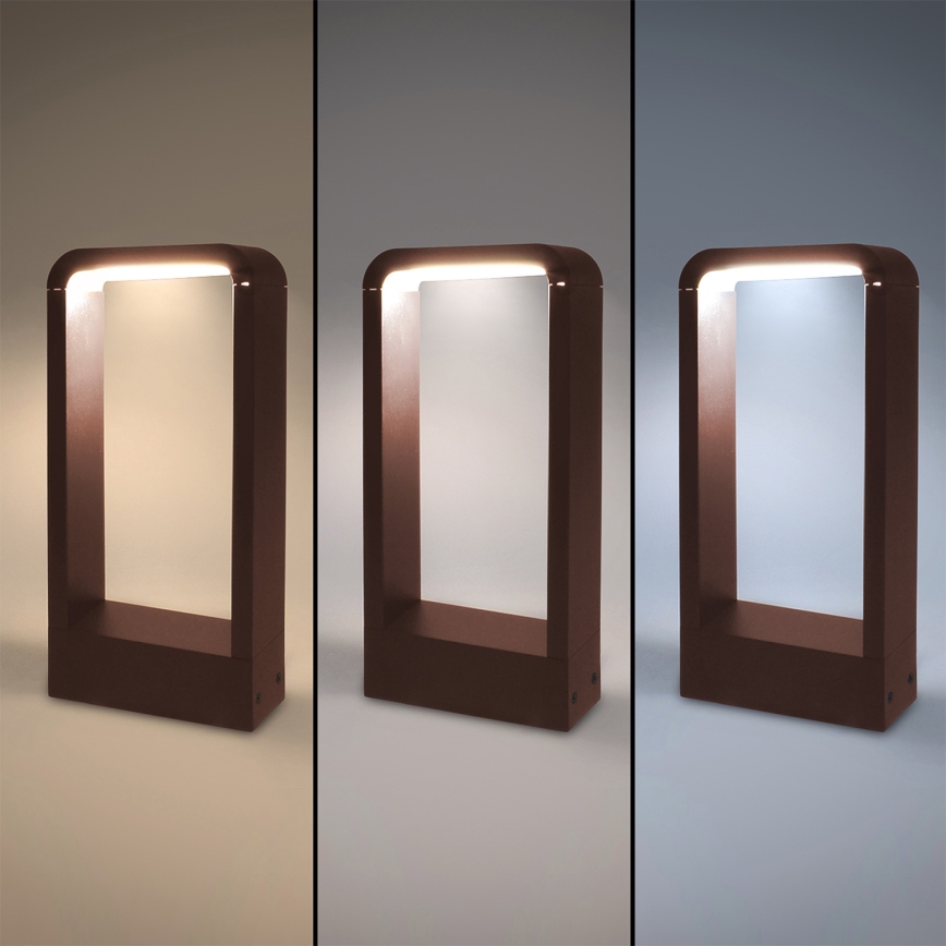 Brilagi - LED Venkovní lampa BARI LED/7W/230V 3000/4000/6000K hnědá IP54 30 cm