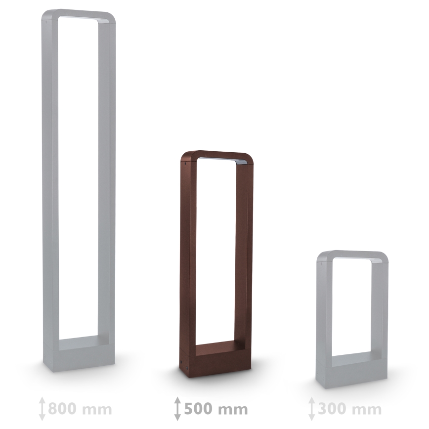 Brilagi - LED Venkovní lampa BARI LED/7W/230V 3000/4000/6000K hnědá IP54 50 cm