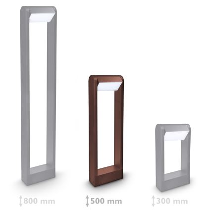 Brilagi - LED Venkovní lampa CROTONE LED/7W/230V hnědá IP54 50 cm