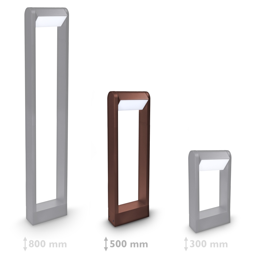 Brilagi - LED Venkovní lampa CROTONE LED/7W/230V hnědá IP54 50 cm