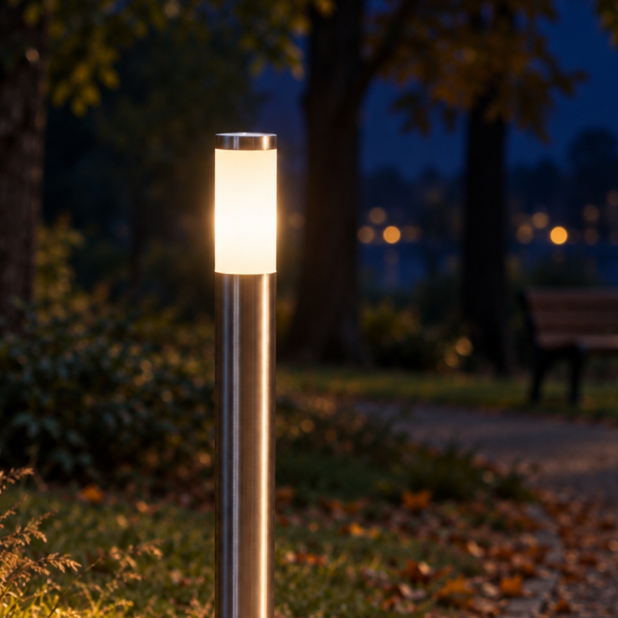 BRILAGI - LED Venkovní lampa ELIA 1xE27/7W/230V 4000K IP44 100 cm matný chrom
