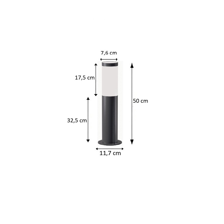 BRILAGI - LED Venkovní lampa ELIA 1xE27/7W/230V 4000K IP44 50 cm antracit