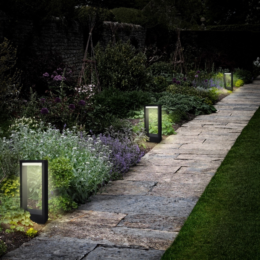 Brilagi - LED Venkovní lampa RAGUSA LED/7W/230V 3000/4000/6000K černá IP54 30 cm