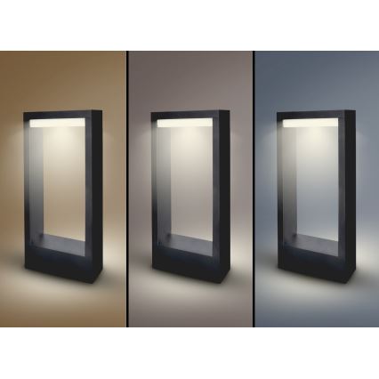 Brilagi - LED Venkovní lampa RAGUSA LED/7W/230V 3000/4000/6000K černá IP54 30 cm