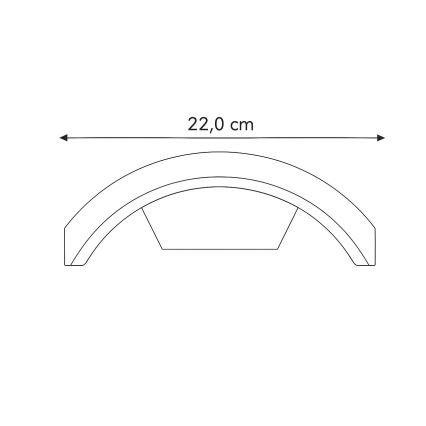 Brilagi - LED Venkovní lampa se senzorem ARCELO LED/9W/230V 50 cm IP54
