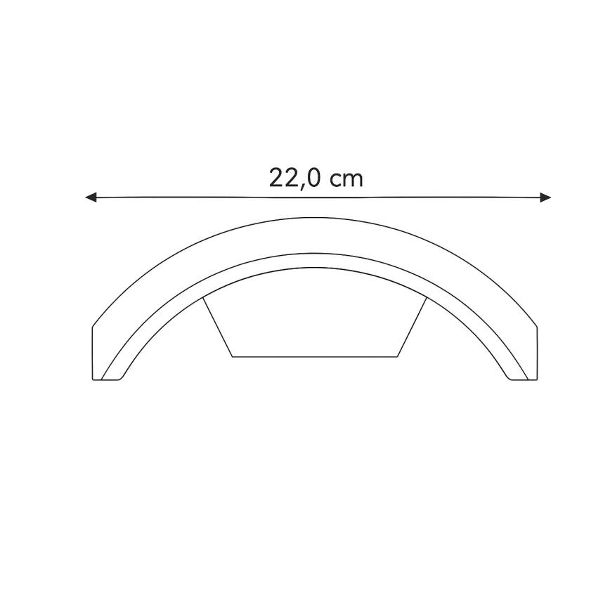 Brilagi - LED Venkovní lampa se senzorem ARCELO LED/9W/230V 50 cm IP54