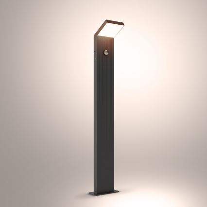 Brilagi - LED Venkovní lampa se senzorem RIANO LED/8W/230V antracit IP65