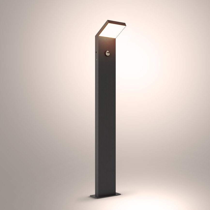 Brilagi - LED Venkovní lampa se senzorem RIANO LED/8W/230V antracit IP65