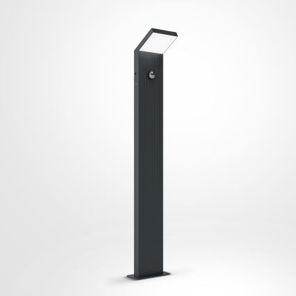 Brilagi - LED Venkovní lampa se senzorem RIANO LED/8W/230V antracit IP65