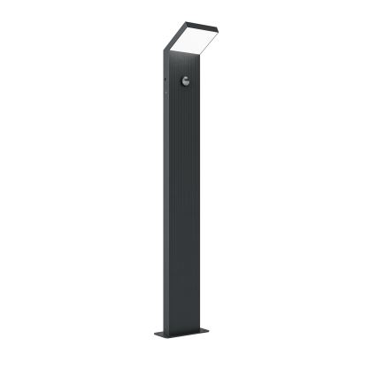 Brilagi - LED Venkovní lampa se senzorem RIANO LED/8W/230V antracit IP65