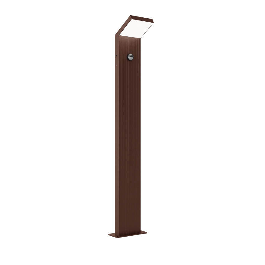 Brilagi - LED Venkovní lampa se senzorem RIANO LED/8W/230V hnědá IP65 80 cm