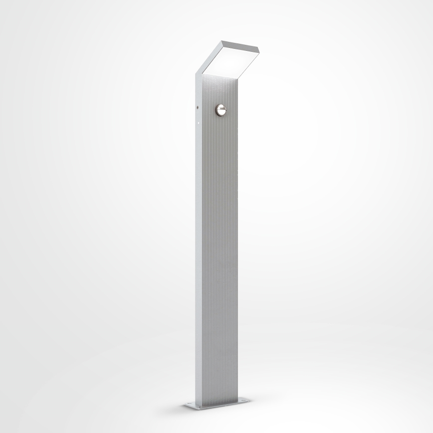 Brilagi - LED Venkovní lampa se senzorem RIANO LED/8W/230V stříbrná IP65