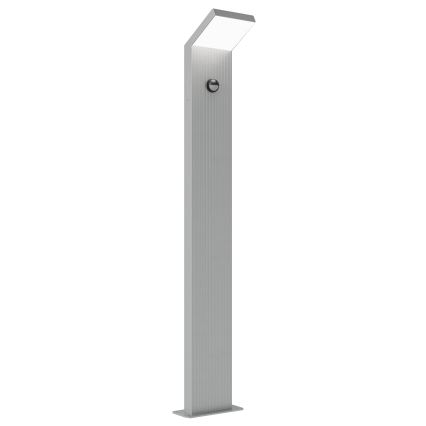 Brilagi - LED Venkovní lampa se senzorem RIANO LED/8W/230V stříbrná IP65