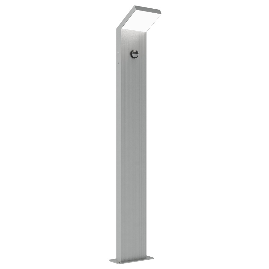 Brilagi - LED Venkovní lampa se senzorem RIANO LED/8W/230V stříbrná IP65