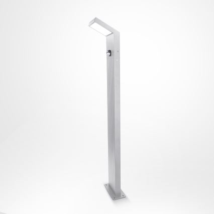 Brilagi - LED Venkovní lampa se senzorem RIANO LED/8W/230V stříbrná IP65