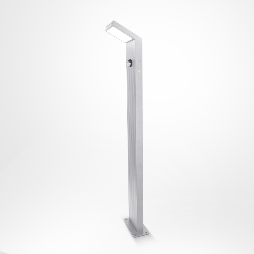 Brilagi - LED Venkovní lampa se senzorem RIANO LED/8W/230V stříbrná IP65