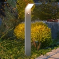 Brilagi - LED Venkovní lampa se senzorem RIANO LED/8W/230V stříbrná IP65