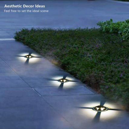 Brilagi - LED Venkovní nájezdové svítidlo GROUNDRAY LED/1W/230V černá IP67