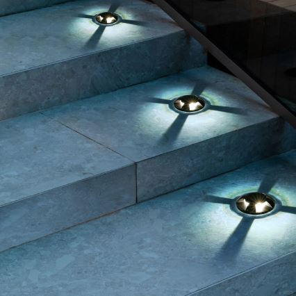 Brilagi - LED Venkovní nájezdové svítidlo GROUNDRAY LED/1W/230V černá IP67