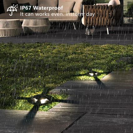 Brilagi - LED Venkovní nájezdové svítidlo GROUNDRAY LED/1W/230V černá IP67