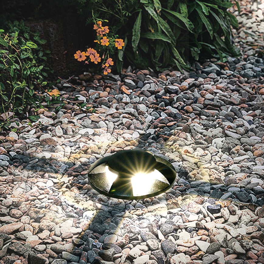 Brilagi - LED Venkovní nájezdové svítidlo GROUNDRAY LED/1W/230V černá IP67