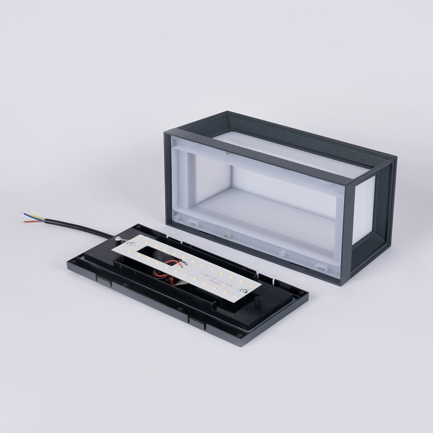 Brilagi - LED Venkovní nástěnné svítidlo PARKER LED/12W/230V 3000/4500/6000K antracit IP44