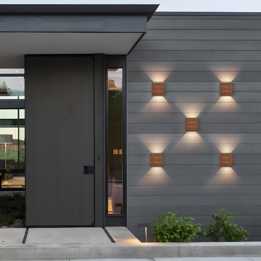 Brilagi -LED Venkovní nást. svítidlo DOUBLERAY LINE LED/6W/230V dekor dřeva IP54