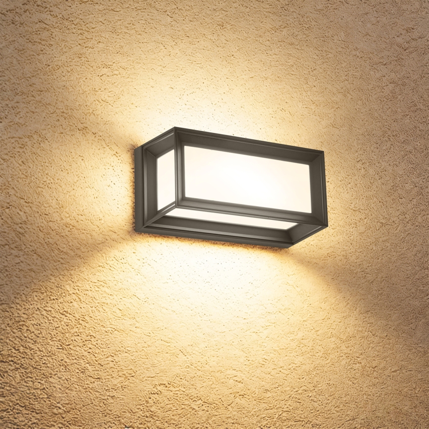 Brilagi - LED Venkovní nástěnné svítidlo se senzorem PARKER LED/12W/230V antracit IP44