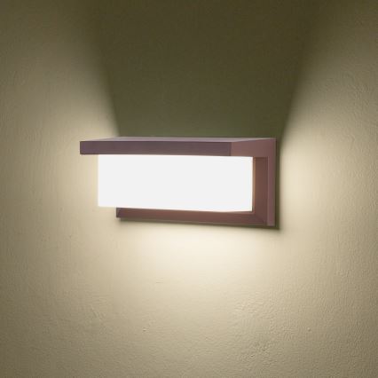Brilagi - LED Venkovní nást. svítidlo se senzorem BRICKY LED/12W/230V hnědá IP54