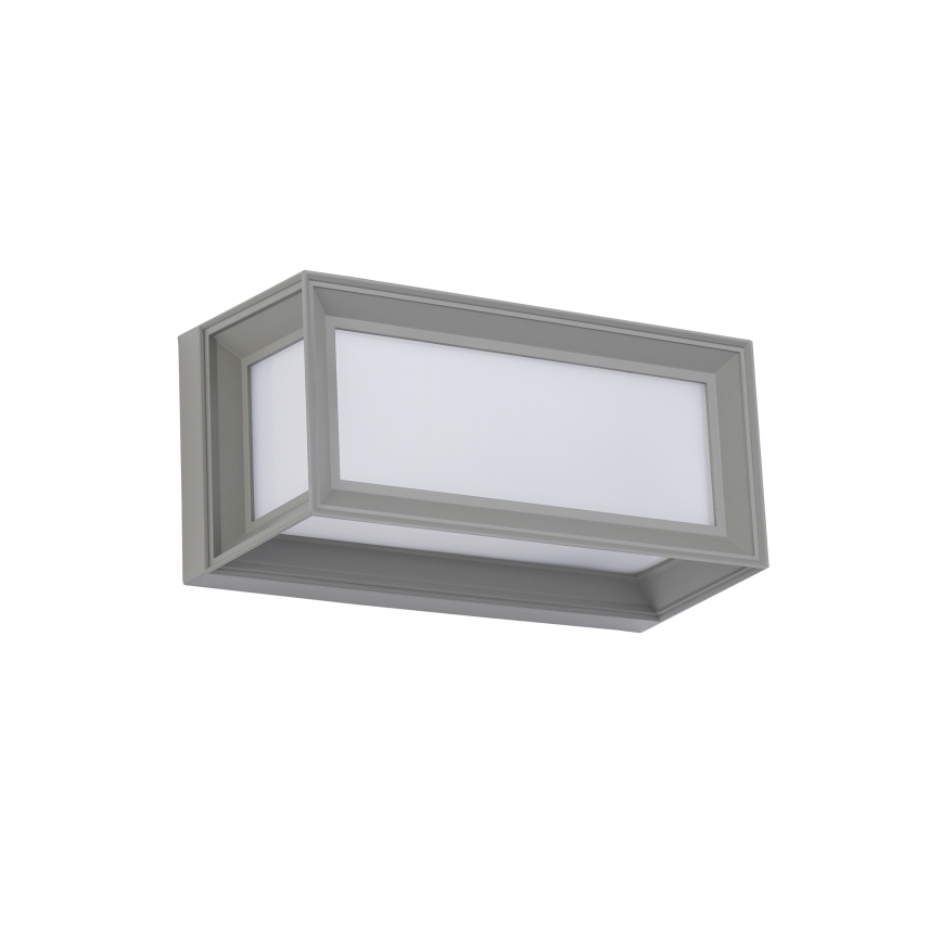 Brilagi - LED Venkovní nástěnné svítidlo se senzorem PARKER LED/12W/230V šedá IP44