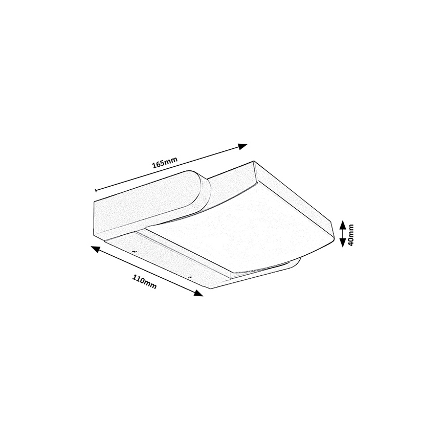 Brilagi - LED Venkovní nástěnné svítidlo ANKLE LED/18W/230V 3000K IP65 antracit