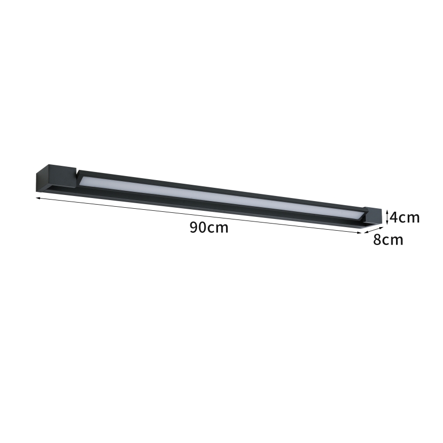 BRILAGI - LED Venkovní nástěnné svítidlo AQUA LINE LED/24W/230V 90 cm IP44 černá CRI 90