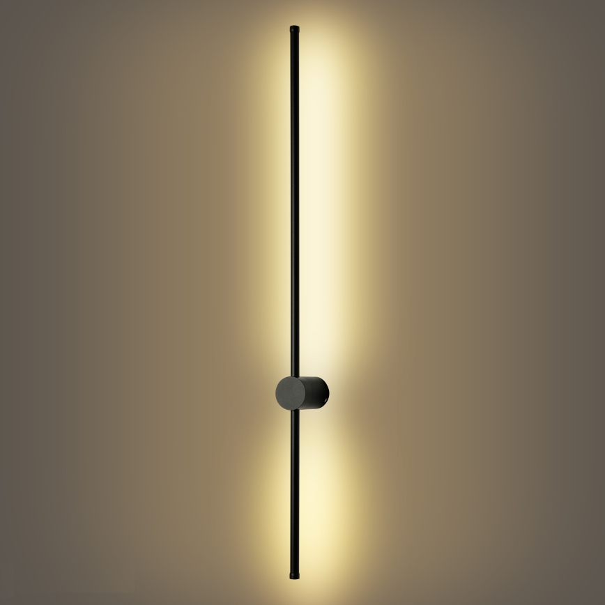 Brilagi - LED Venkovní nástěnné svítidlo AURA LED/20W/230V 3000K IP54 97 cm černá CRI 90