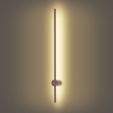 Brilagi - LED Venkovní nástěnné svítidlo AURA LED/20W/230V 3000K IP54 97 cm hnědá CRI 90