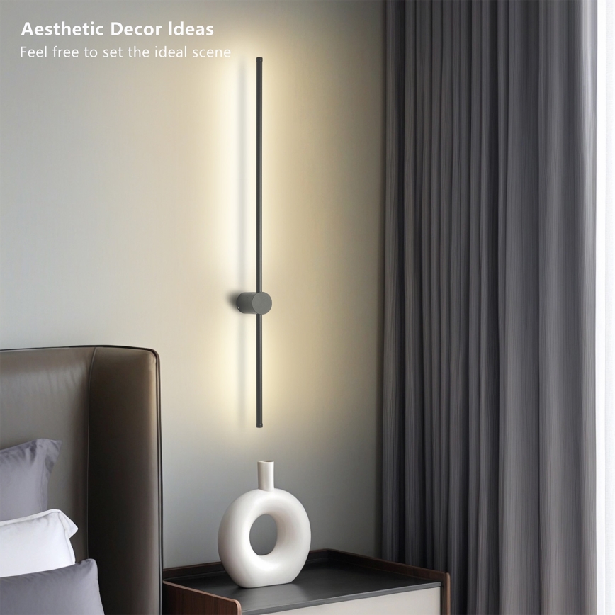 Brilagi - LED Venkovní nástěnné svítidlo AURA LED/20W/230V 4000K IP54 97 cm antracit CRI 90