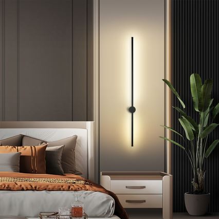 Brilagi - LED Venkovní nástěnné svítidlo AURA LED/20W/230V 4000K IP54 97 cm antracit CRI 90