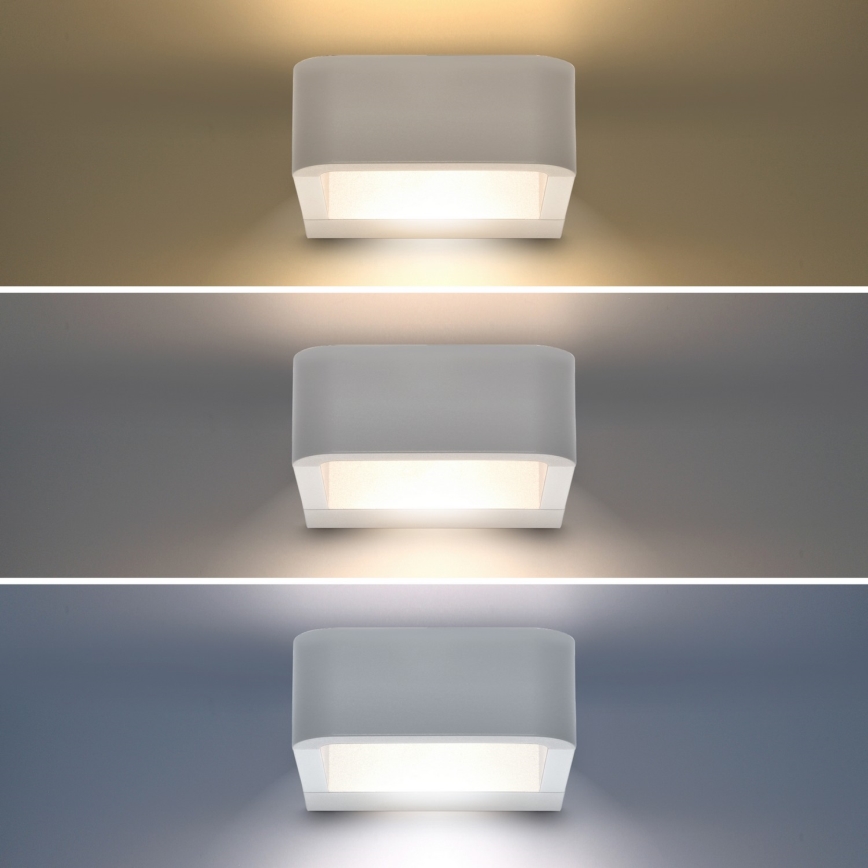 Brilagi - LED Venkovní nástěnné svítidlo BARI LED/7W/230V 3000/4000/6000K bílá IP54