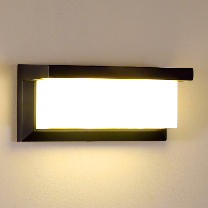 Brilagi - LED Venkovní nástěnné svítidlo BRICKY LED/12W/230V černá IP54