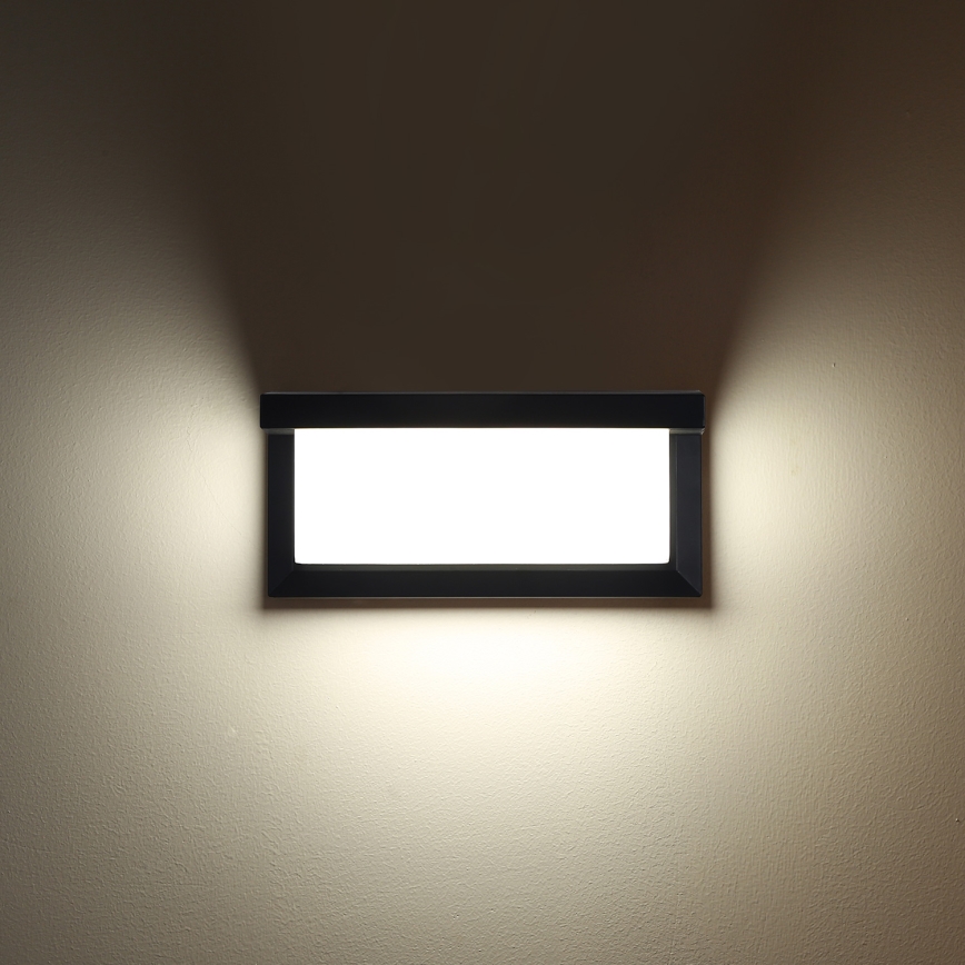 Brilagi - LED Venkovní nástěnné svítidlo BRICKY LED/12W/230V černá IP54