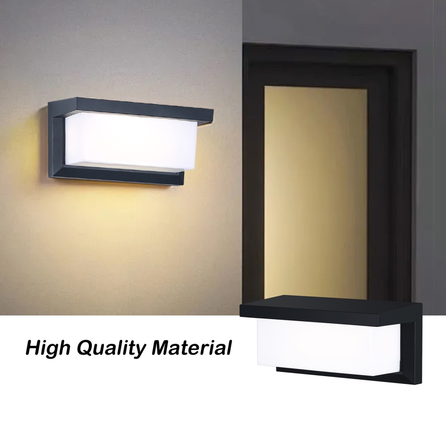 Brilagi - LED Venkovní nástěnné svítidlo BRICKY LED/12W/230V černá IP54