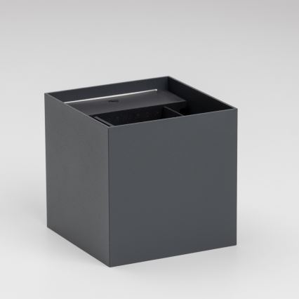 Brilagi - LED Venkovní nástěnné svítidlo CUBE LED/6W/230V antracit IP54