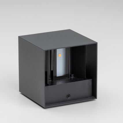 Brilagi - LED Venkovní nástěnné svítidlo CUBE LED/6W/230V antracit IP54