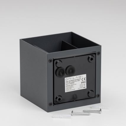 Brilagi - LED Venkovní nástěnné svítidlo CUBE LED/6W/230V antracit IP54