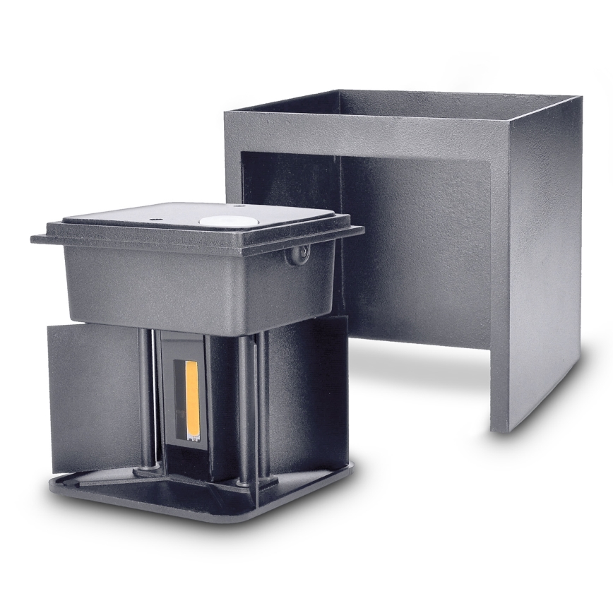 Brilagi - LED Venkovní nástěnné svítidlo CUBE LED/6W/230V antracit IP54